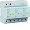 SPD Scaricatore di sovratensione spinterometrico combinato T1+T2 3P TN-C 75kA 1.5kV