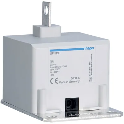 SPD T1 kombinowany, 1P, Iimp 25 kA, Up ≤ 2,5 kV