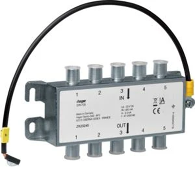 SPD TV surge arrester, 5 coaxial channels 2.5kA