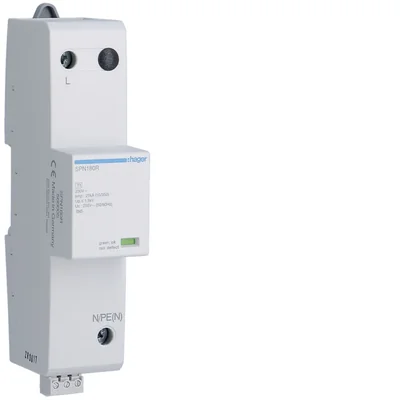SPD-Überspannungsableiter T1+T2, 1P, Iimp= 25 kA, In= 25 kA, Up ≤ 1,5 kV, FM-Kontakt