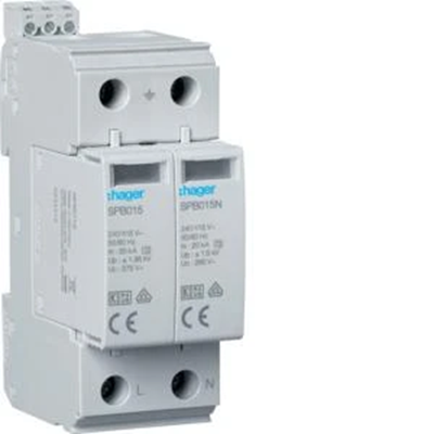 SPD Varistor svodič přepětí T2 2P TN-S/TT 40kA 40kA 1,35kV