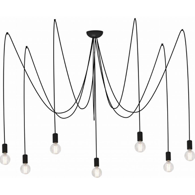 SPIDER Hanging lamp E27 IP20 black