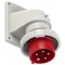 Spina a vite, angolata, con interruttore di fase, 32A, 3P+Z+N, 400V, 50/60Hz, 6h, IP67