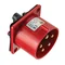 Spina dritta da pannello, 32A/5P, 400V, rossa, IP44