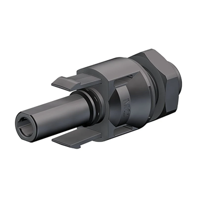 Spina MC4, connettore fotovoltaico per montaggio sul fondo dell'inverter, maschio, sezione 4/6 mm2, PV-ADBP4 4/6 (+) nero