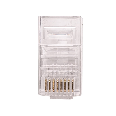 Spina RJ45 categoria 5e per cavo tondo, 100 pz