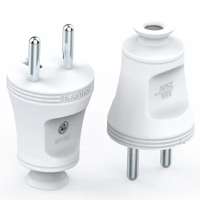 Spina staccabile diritta 2p+Z 16A 250V WT-30 bianco