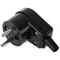 Spina standard 16A con messa a terra, nera