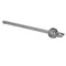 Spindle for clutch version, length 200mm for GAX66N-GAX66NB knobs and GAX60 01 mechanical lock. o7mm
