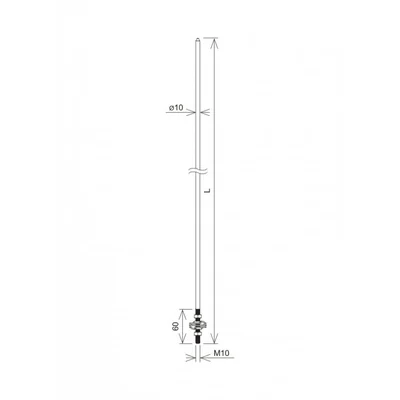 Spire fi 10 x 750mm set stainless