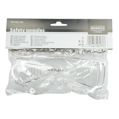 Splash protection goggles