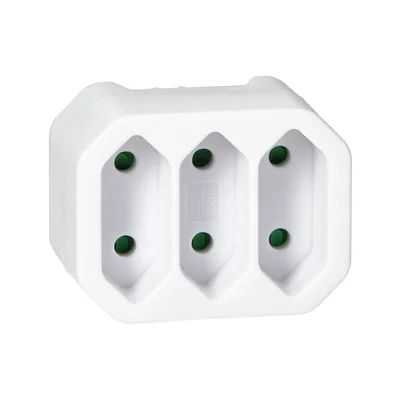 Splitter 3x2P Euro weiß