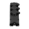 Splitter resistente agli schizzi e agli urti, IP44, 3x2P+Z, 16A, 230V AC, in gomma ignifuga.