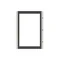 Sportello GMD5T trasparente, grigio per custodie Gemini con placca e inserto a doppia vite, 750x500 mm (AxL)