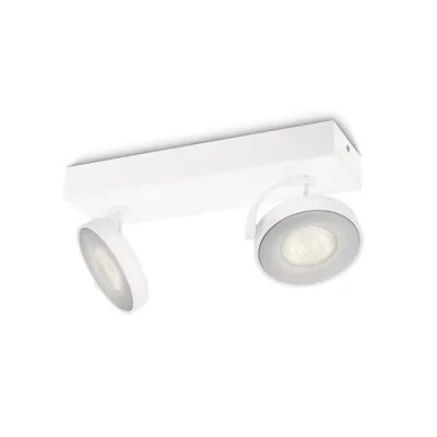 Spot CLOCKWORK barre/tube blanc 2x4.5W SELV (WGD)