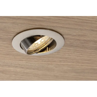 Spot de plafond à angle réglable (œillet) PORTO-K, moulé, IP20, inox, type 5515