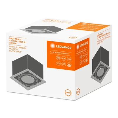 SPOT MULTI 1x30W 4000K FL WT BK Leuchte