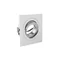 Spot plafonnier Morena, IP20, carré, inox