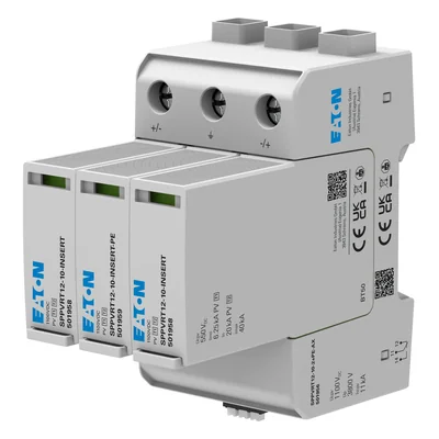 SPPVRT12-10-2+PE Protector contra sobretensiones para sistemas fotovoltaicos Tipo 1+2 1000 V CC