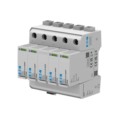 SPPVRT12-10-4+PE+AX Surge arrester for photovoltaics Type 1+2 1100VDC + contact two strings