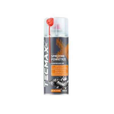 Sprężone powietrze 400ml ze słomką TECMAXX 15 szt
