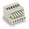 Spring plug raster 2.5mm 8-way light gray