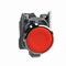 Spring return pushbutton, flush, 1NC, red