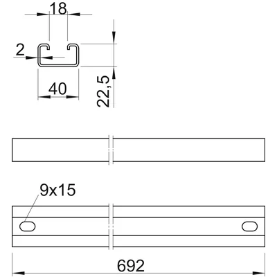 Sprossenbreite 692 mm ft, CPS 4 SPR 692 ft