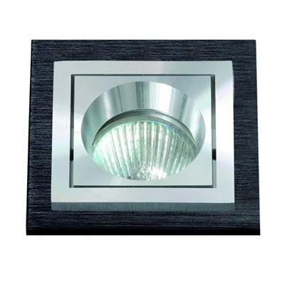 SQUAREE Recessed lamp 10cm 50W GU10 IP20 silver