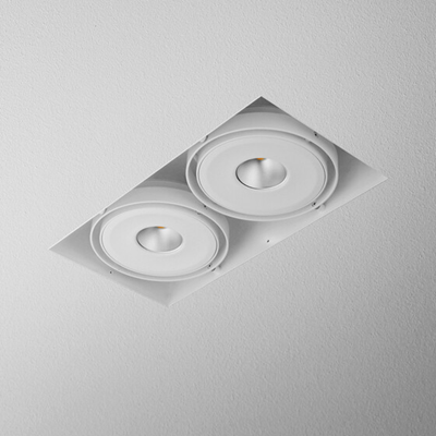 SQUARES 111x2 Double recessed luminaire 22W LED 3000K 230V IP20 white