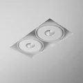 SQUARES 111x2 Incasso doppio 22W LED 3000K 230V IP20 bianco