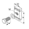 SRM10x30F Screw with rhombus nut