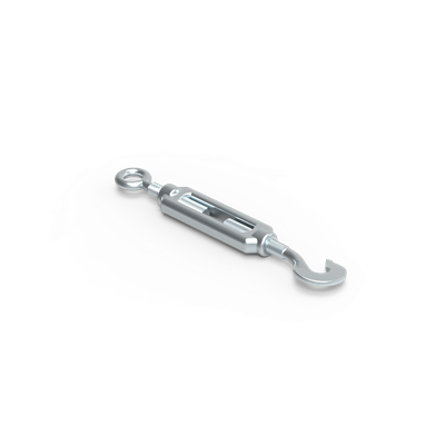 Śruba rzymska hak-oczko M12, ocynkowana