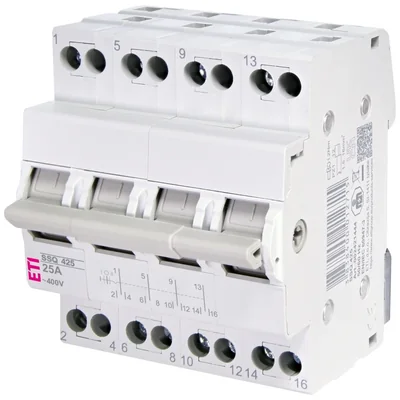 SSQ 425 Modular three-position switch 25A 4-pole