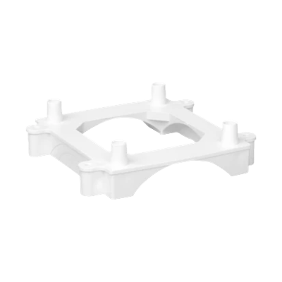 ST Mini tower base for DCS floor trunking, pure white