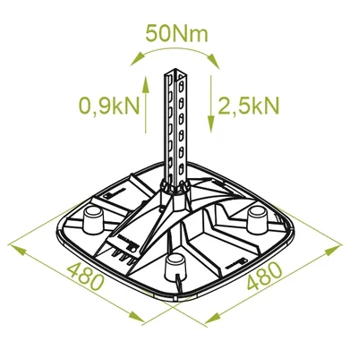 ST480V Roof Foot