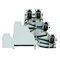 Stackable screw terminal block 2.5 mm2, TS 35, 3 tracks