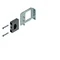 Staffa LG-B60-H P1 con supporto BBS, 1 polo, montaggio su guida orizzontale su WP-A/WP-T