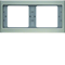 Stainless steel double horizontal bezel