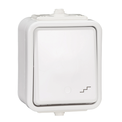 Stair switch, IP44, white