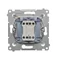 Stair switch (module) 10A 250V quick connectors gold (metallic)