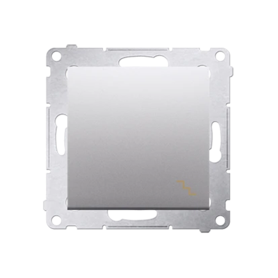 Stair switch (module) 10A 250V quick connectors silver (metallic)