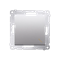 Stair switch (module) 10A 250V quick connectors silver (metallic)