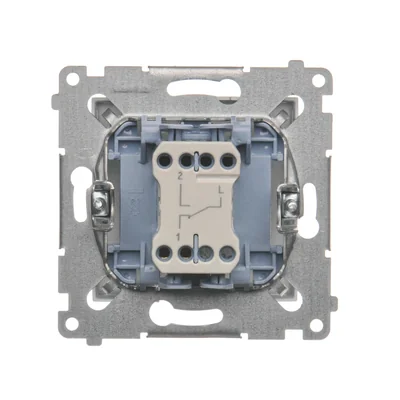 Stair switch (module) 10A 250V quick connectors silver (metallic)