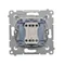 Stair switch (module) 10A 250V quick connectors white