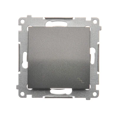 Stair switch (module) 16A 250V screw terminals anthracite (metallic)
