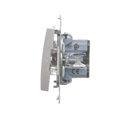 Stair switch (module) 16A 250V screw terminals silver (metallic)