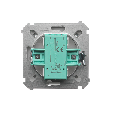 Stair switch (module) 230V, metallic satin