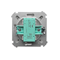 Stair switch (module) 230V, metallic satin
