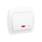 Stair switch with backlight 10A 250V white screw terminals